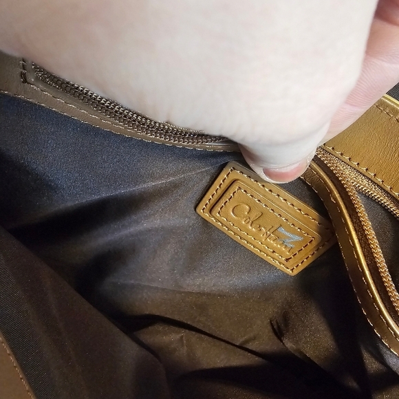 Cole Haan Snakeskin Y2K Small Leather Shoulder Bag Purse - Picture 4 of 7